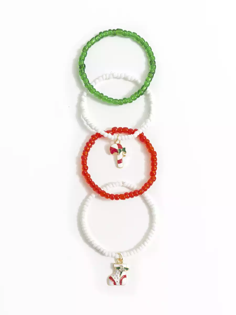 Браслет 4 шт Christmas Vulpes 058D-7703D