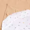 Полотенце-уголок для купания, сердечки, муслин 100*100 см.