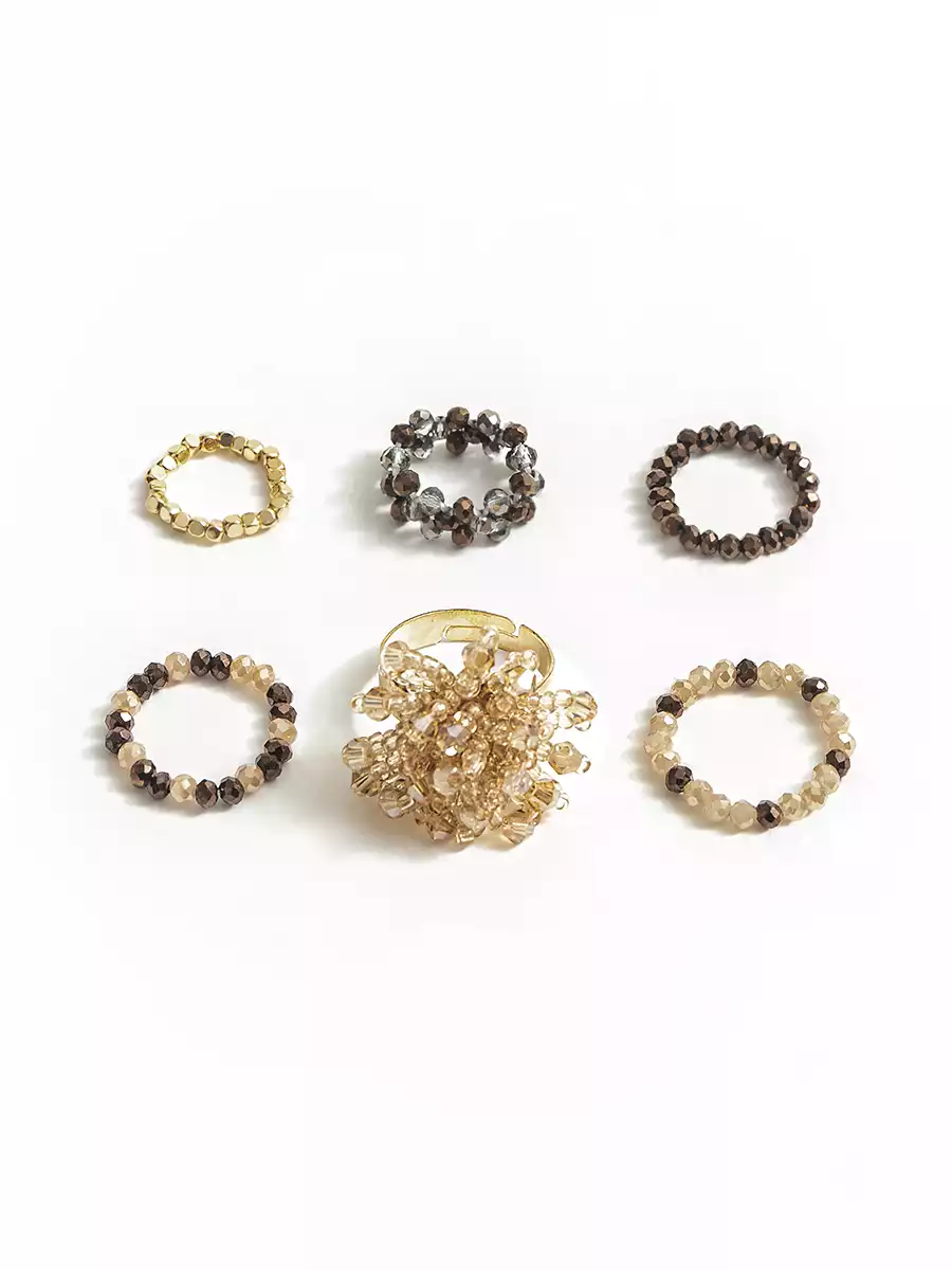 Набор колец 6 шт KEANU