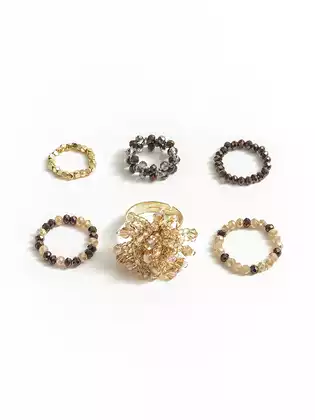 Набор колец 6 шт KEANU