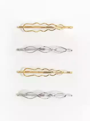 Невидимка для волос 4 шт KEANU 058D-7798D