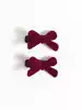 Зажим для волос 2 шт бантики красный VULPES 058D-7805D