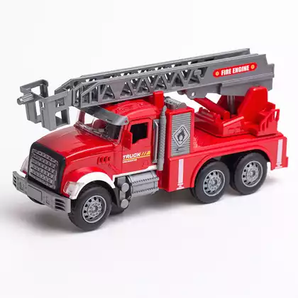 Машина на батарейках YF3227A Пожарная машина с лестницей свет/звук