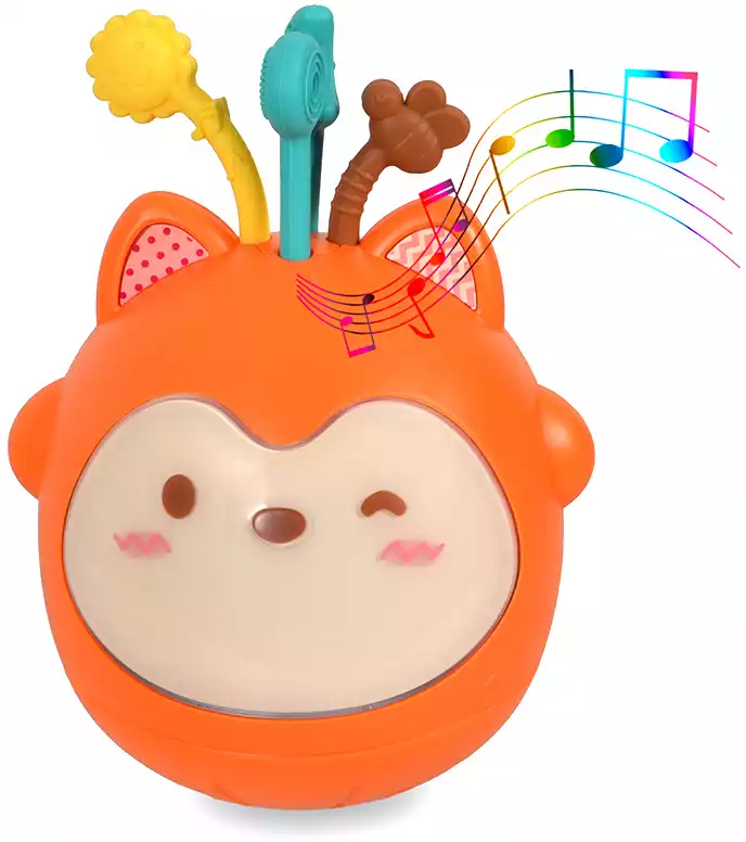 Неваляшка-ночник Забавный лисёнок муз. MT033545