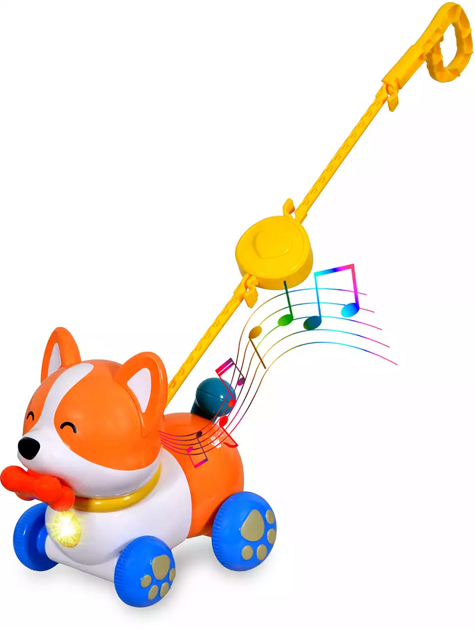 Каталка музыкальная Собака с поводком BL8006A