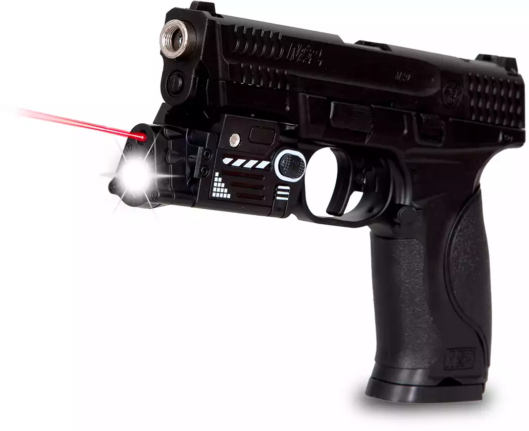 Пистолет пластмассовый с металлическими элементами S&W MP9 Q5B 20см в/к