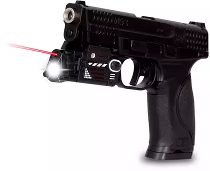 Пистолет пластмассовый с металлическими элементами S&W MP9 Q5B 20см в/к