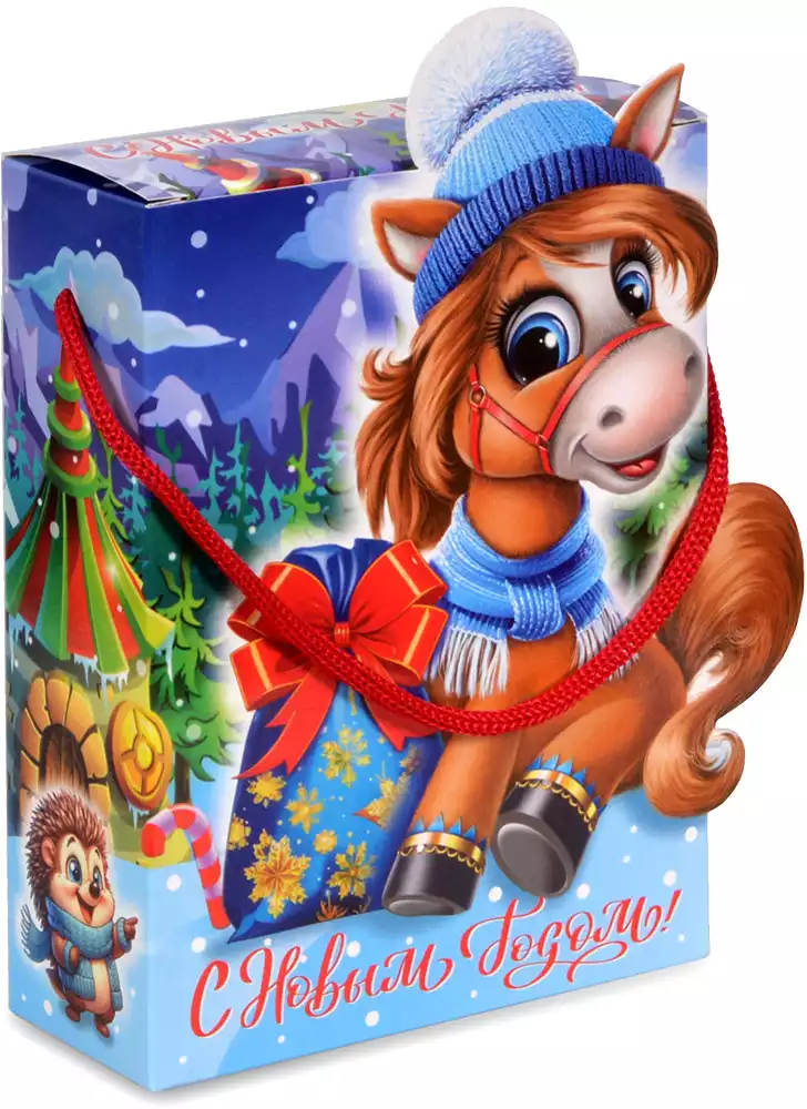 Коробка новогодняя Ветерок 140х55х190мм 250624