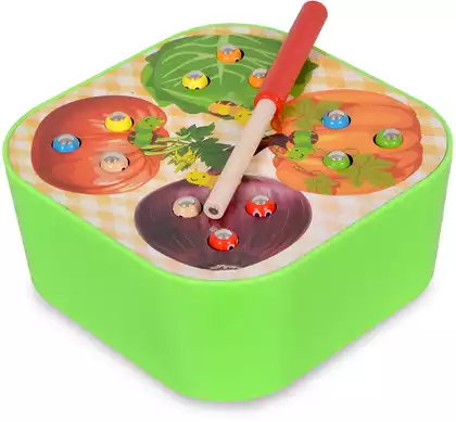 Игра-рыбалка Червячки-обжорки 058D-7842D дерево