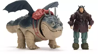 Игровой набор Dragons (Драконы) Викинг и дракон:Рыбьеног и Громмель 23см 67274 в/к