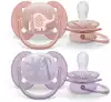 Пустышка Philips Avent ultra soft, слоник/пальмы 0-6мес 2шт SCF091/09