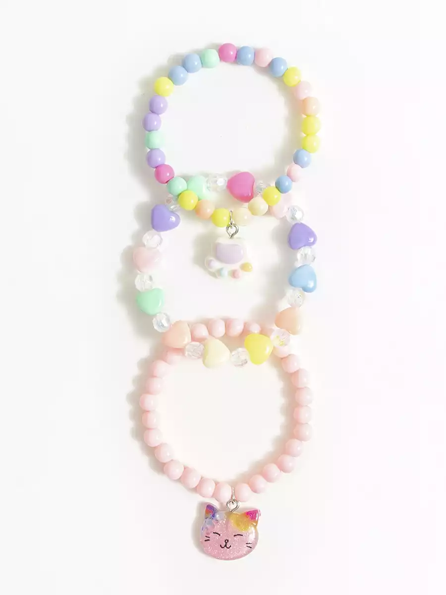 Браслет 3 шт котик Vulpes 058D-7894D