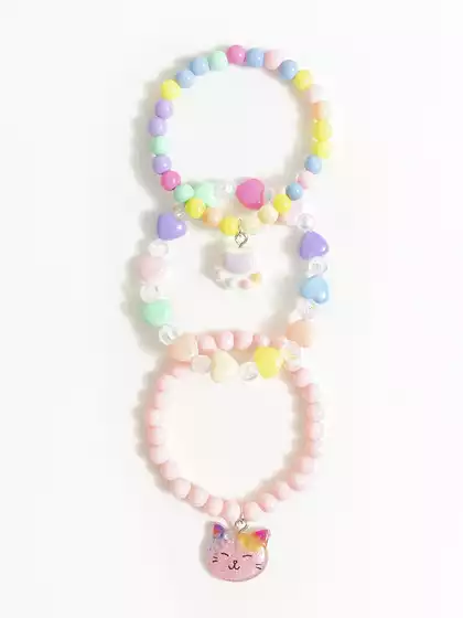 Браслет 3 шт котик Vulpes 058D-7894D