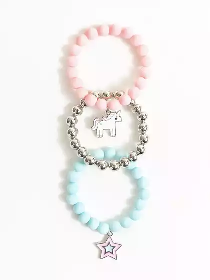 Браслет 3 шт пони,звездочка Vulpes 058D-7895D