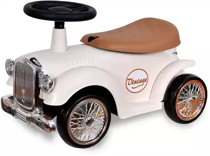 Машина-каталка PT675 Ретро бежевый, звук