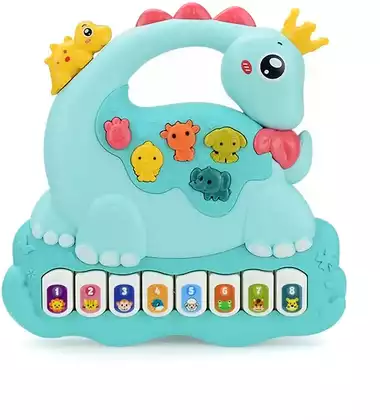 Игрушка музыкальная 855-125D Пианино Динозаврик свет/звук