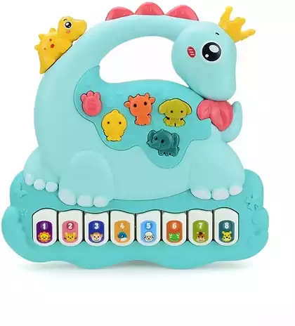 Игрушка музыкальная 855-125D Пианино Динозаврик свет/звук