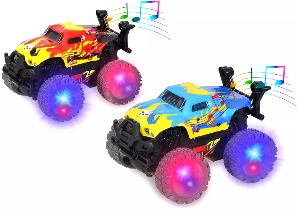 Машина инерционная YDX602A/B Перевертыш свет/звук