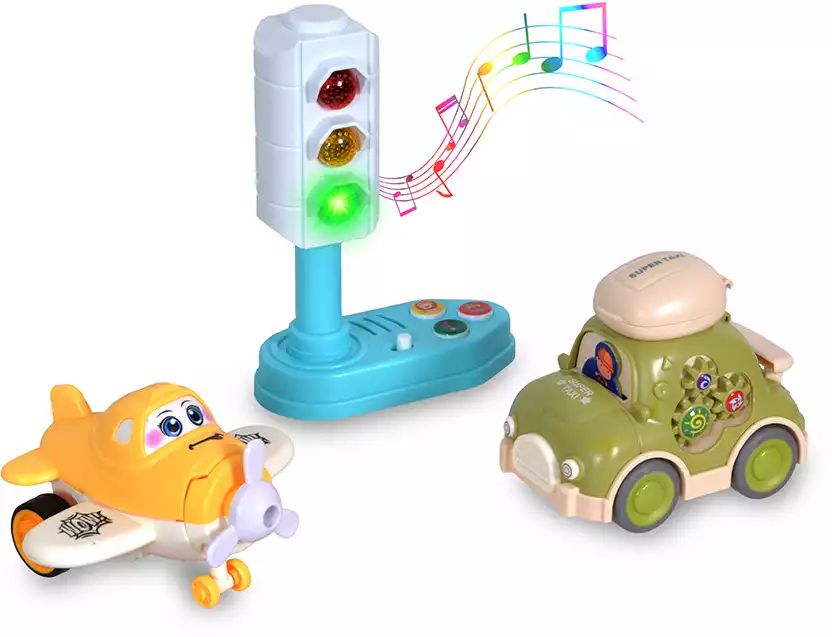 Набор машин BY456-5D со светофором