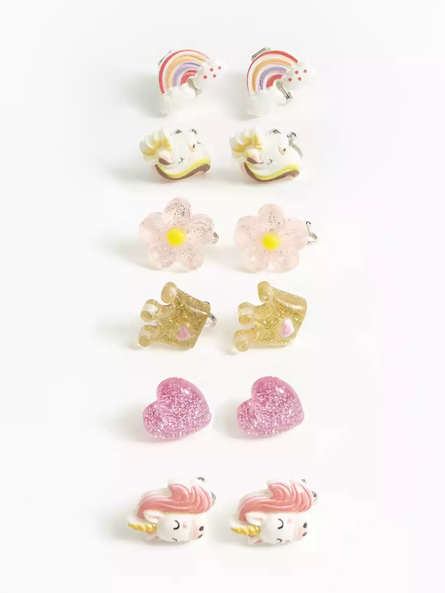 Серьги клипсы 6 пар Vulpes 058D-7915D