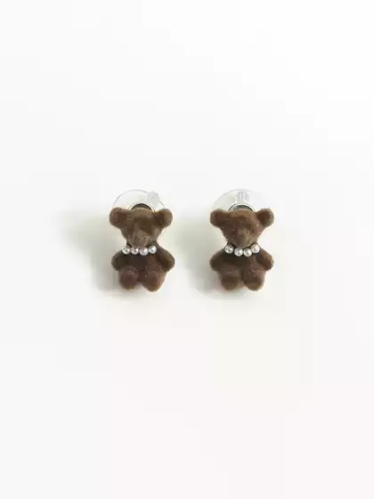 Серьги гвоздики 1 пара мишки Vulpes 058D-7917D
