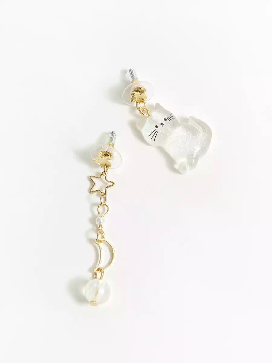 Серьги 1 пара котик Vulpes 058D-7919D