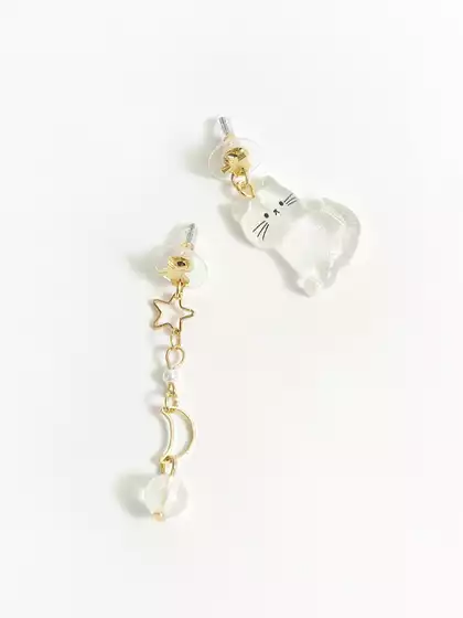 Серьги 1 пара котик Vulpes 058D-7919D