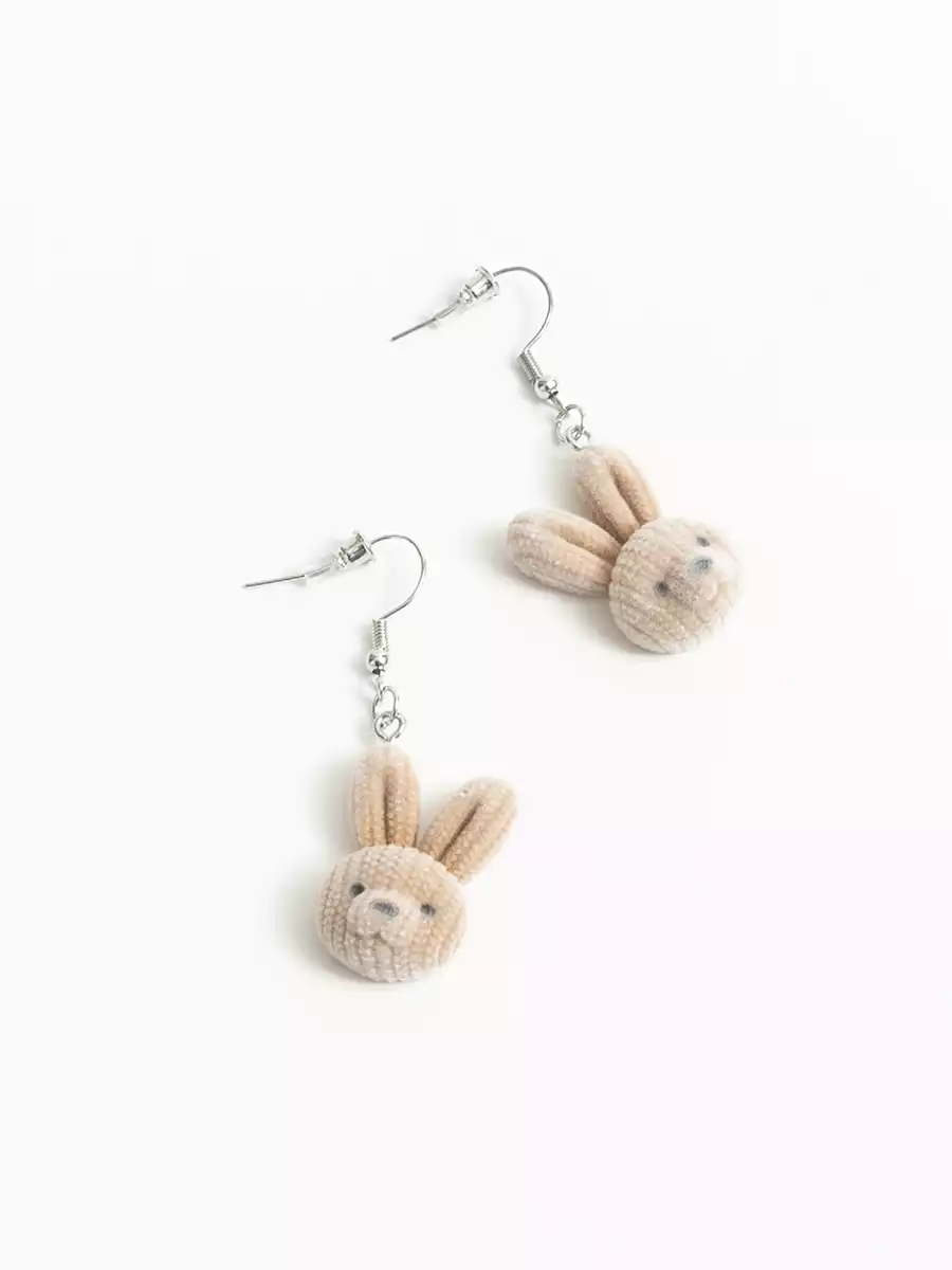 Серьги 1 пара Зайки Vulpes 058D-7927D