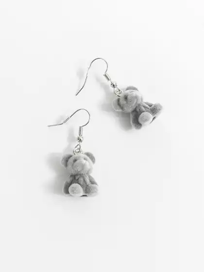 Серьги 1 пара медведи Vulpes 058D-7928D