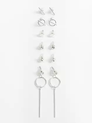 Серьги в наборе 6 пар 058D-7938D