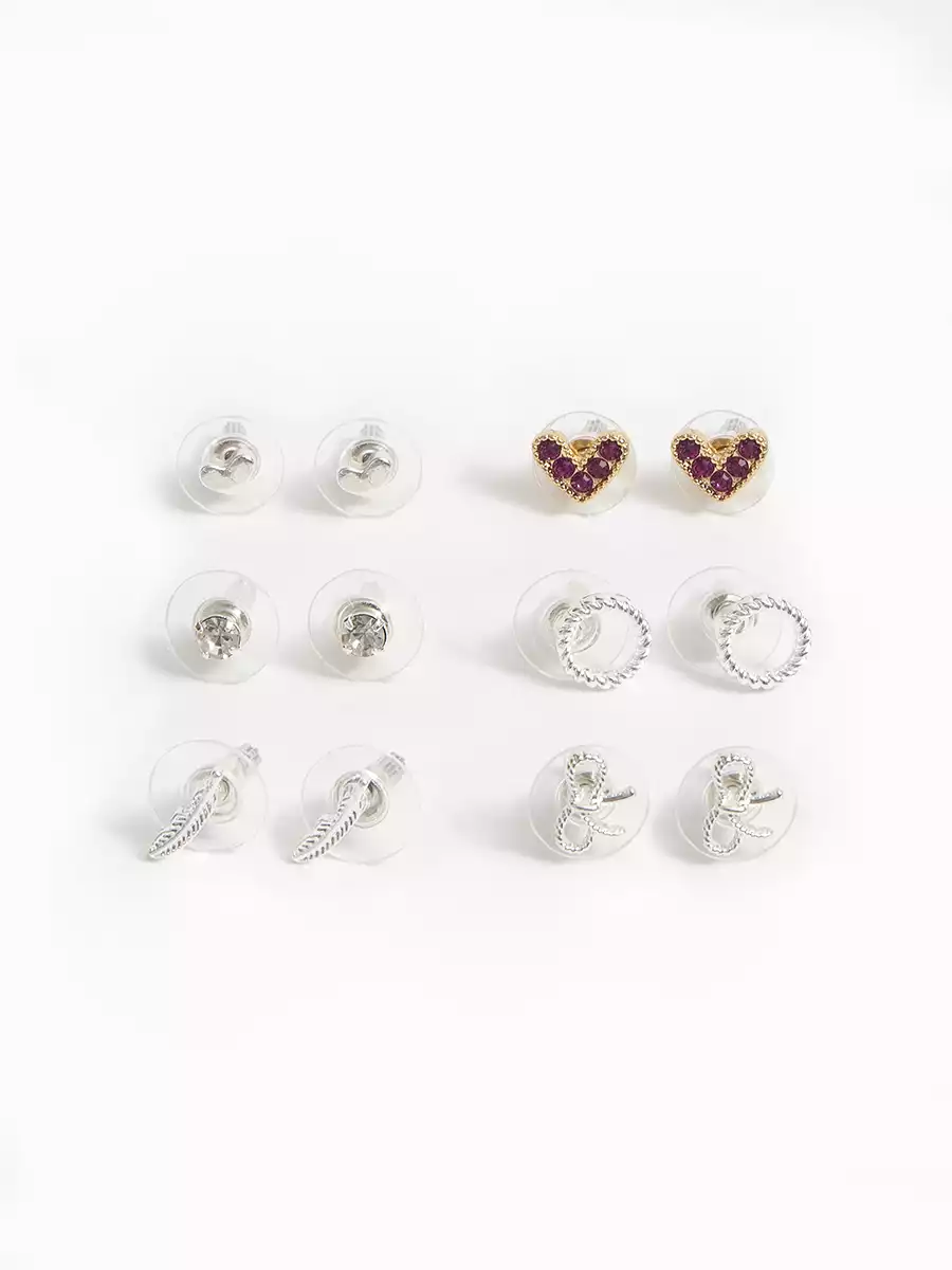 Серьги в наборе 6 пар 058D-7940D