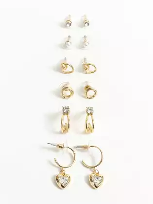 Серьги в наборе 6 пар 058D-7949D