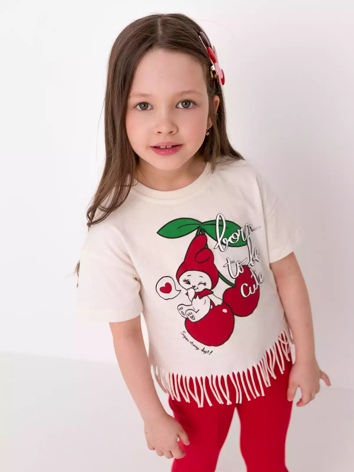 Укороченная футболка с бахромой Vulpes