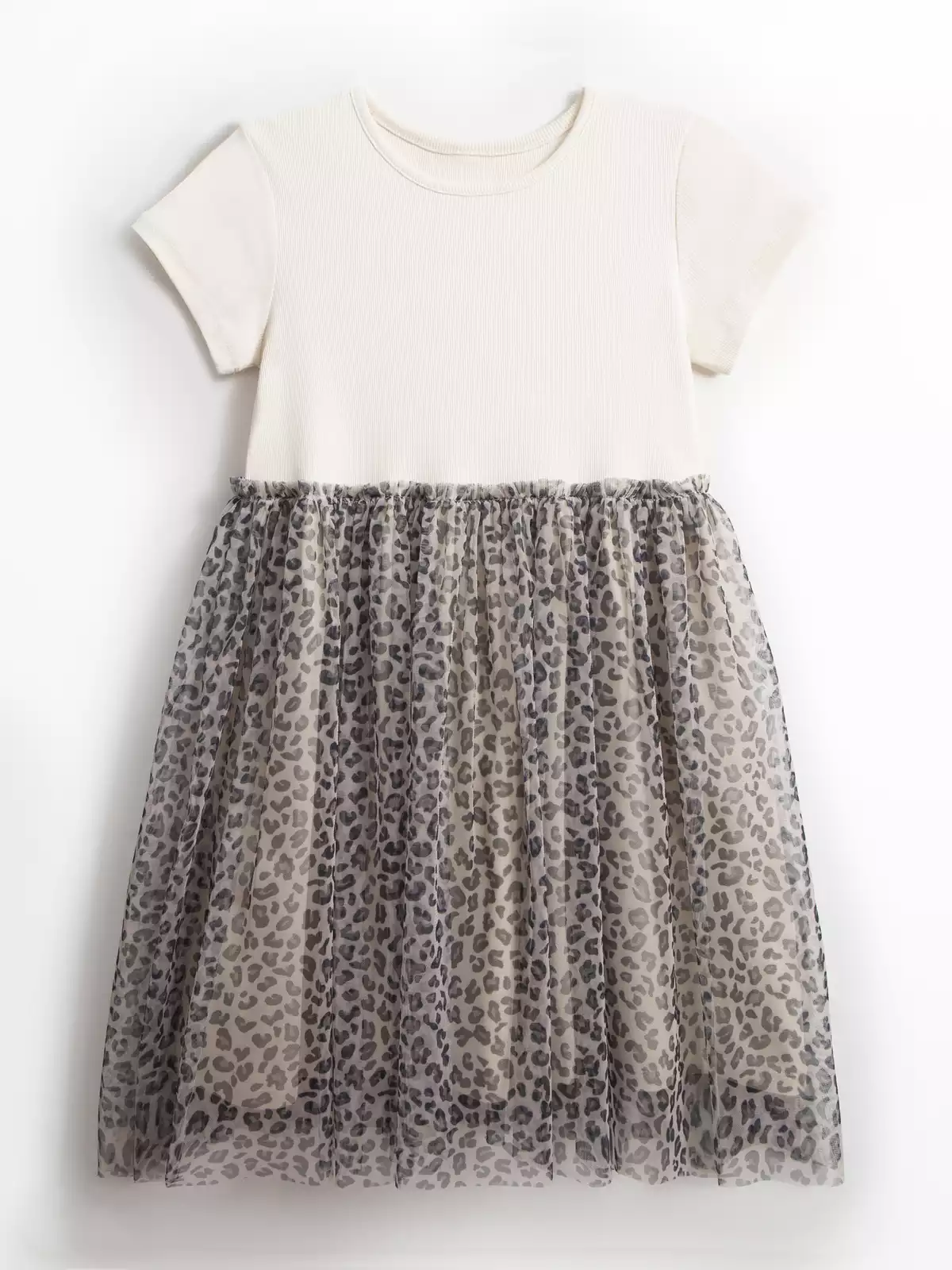 Трикотажное платье с юбкой из сетки Vulpes