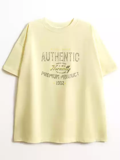 Футболка оверсайз с принтом KEANU