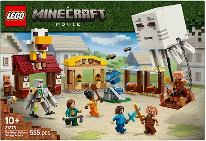 Конструктор Нападение на деревню воздушных шаров 21273 Lego Minecraft 555 дет.
