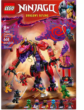 Конструктор Дракон хаоса с Громовым Клыком 71832 Lego Ninjago 668 дет.