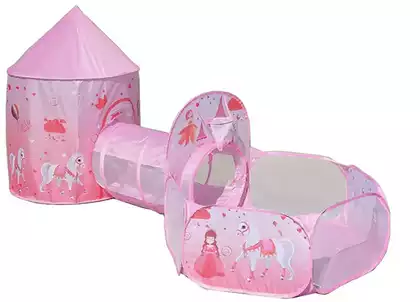 Палатка детская с тоннелем Принцесса QC-2 в сумке