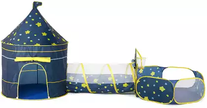 Палатка детская с тоннелем Звездное небо YC-3 в сумке