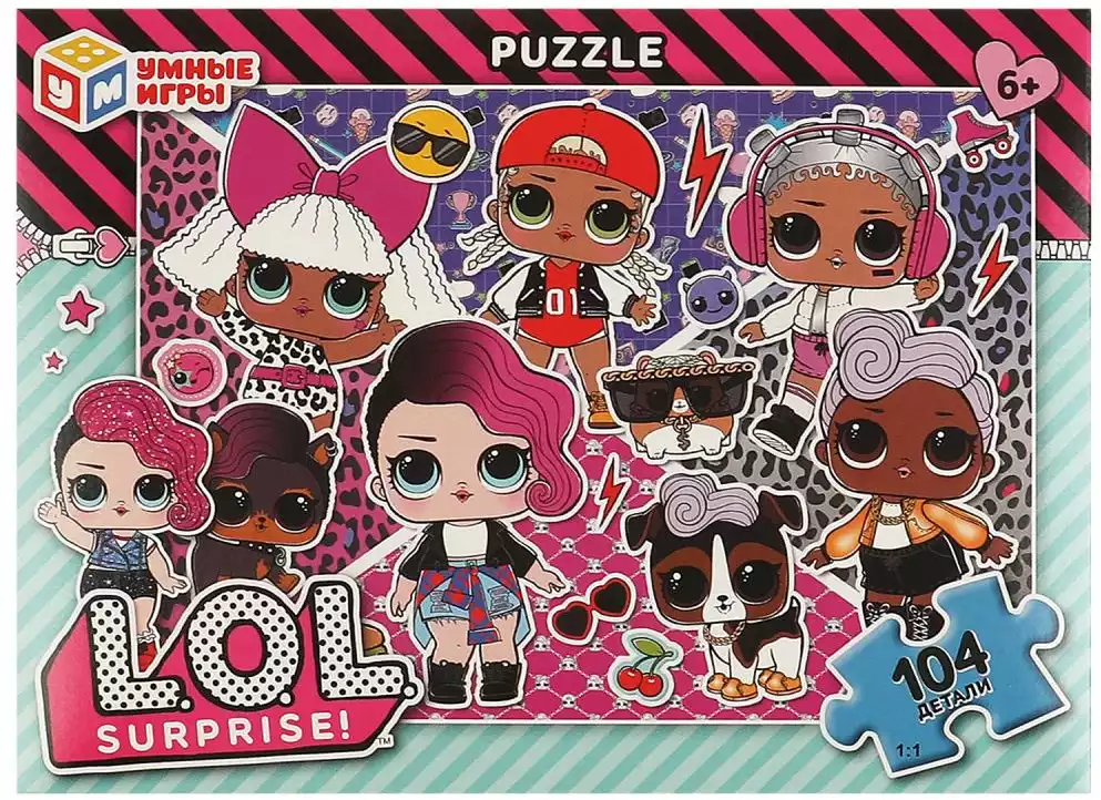 Пазл 104 эл. ЛОЛ.Умные игры 4660254443730