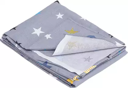 Простыня подростковая (бязь) 150*215см Звездопад FE2039 серый