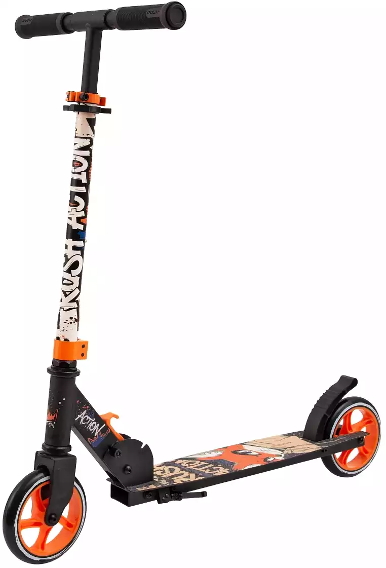 Самокат двухколёсный RUSH ACTION колеса 145 мм