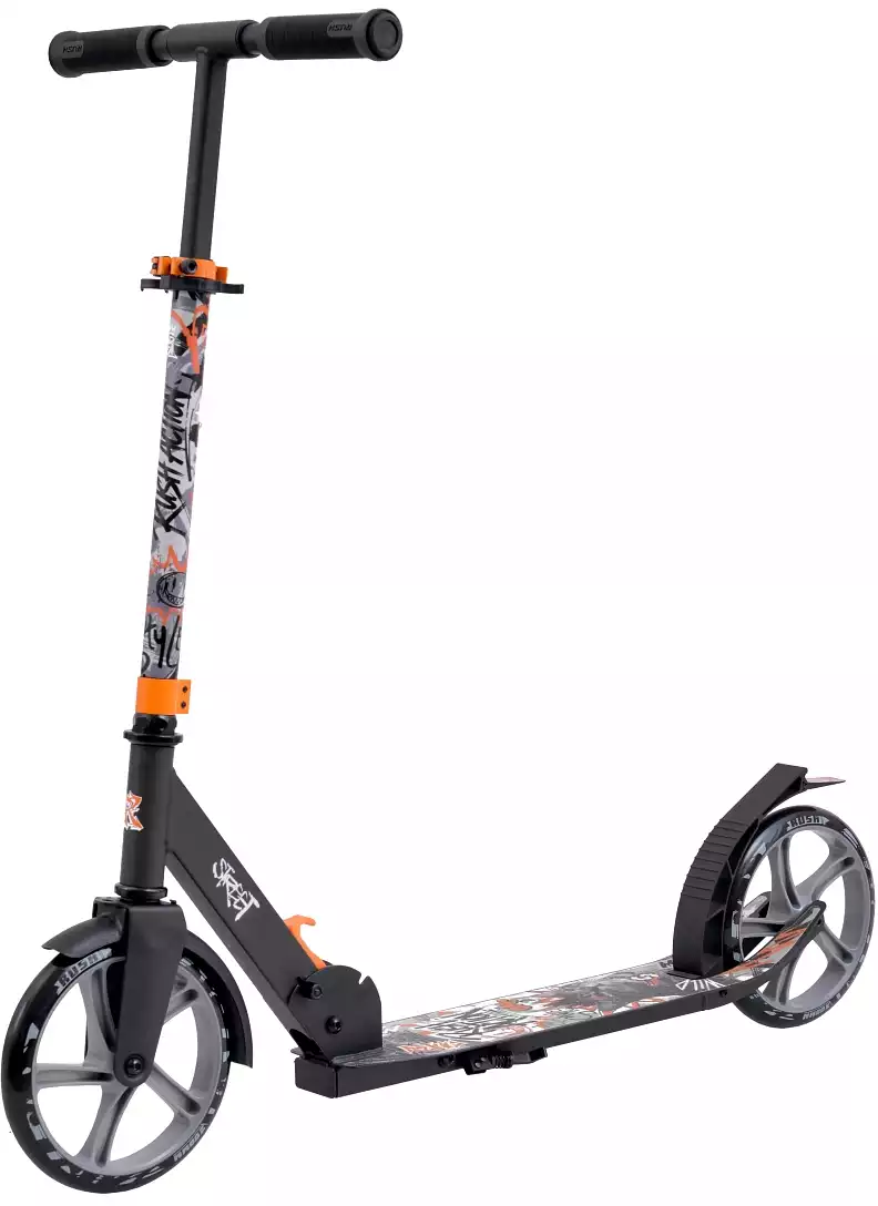 Самокат двухколёсный RUSH ACTION колеса 200 мм