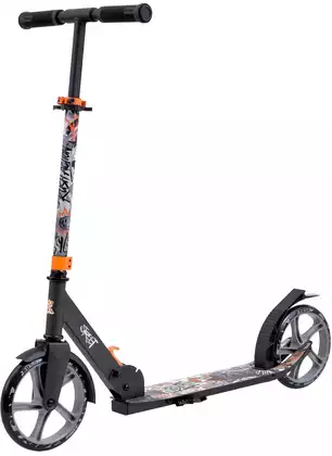 Самокат двухколёсный RUSH ACTION колеса 200 мм