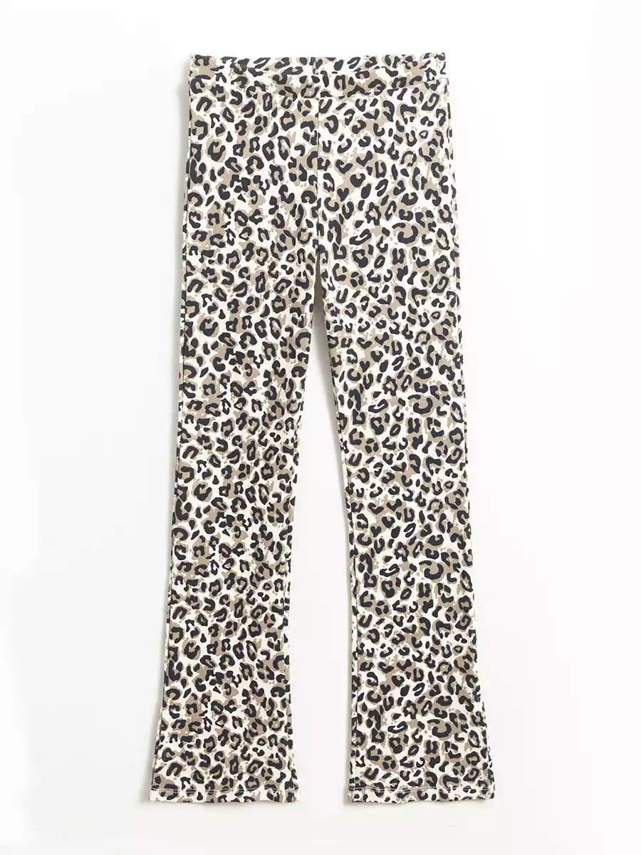 Расклешённые леггинсы в рубчик Vulpes