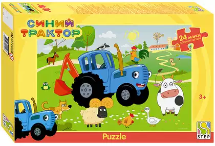 Пазл MAXI 24 эл. Синий трактор 90124 STEPpuzzle