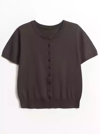 Футболка на пуговицах с коротким рукавом KEANU