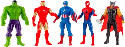 Игровой набор Марвел Marvel 5 фигурок 10см с подвижными конечностями KPL3021