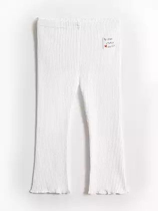 Расклешённые леггинсы в рубчик Vulpes