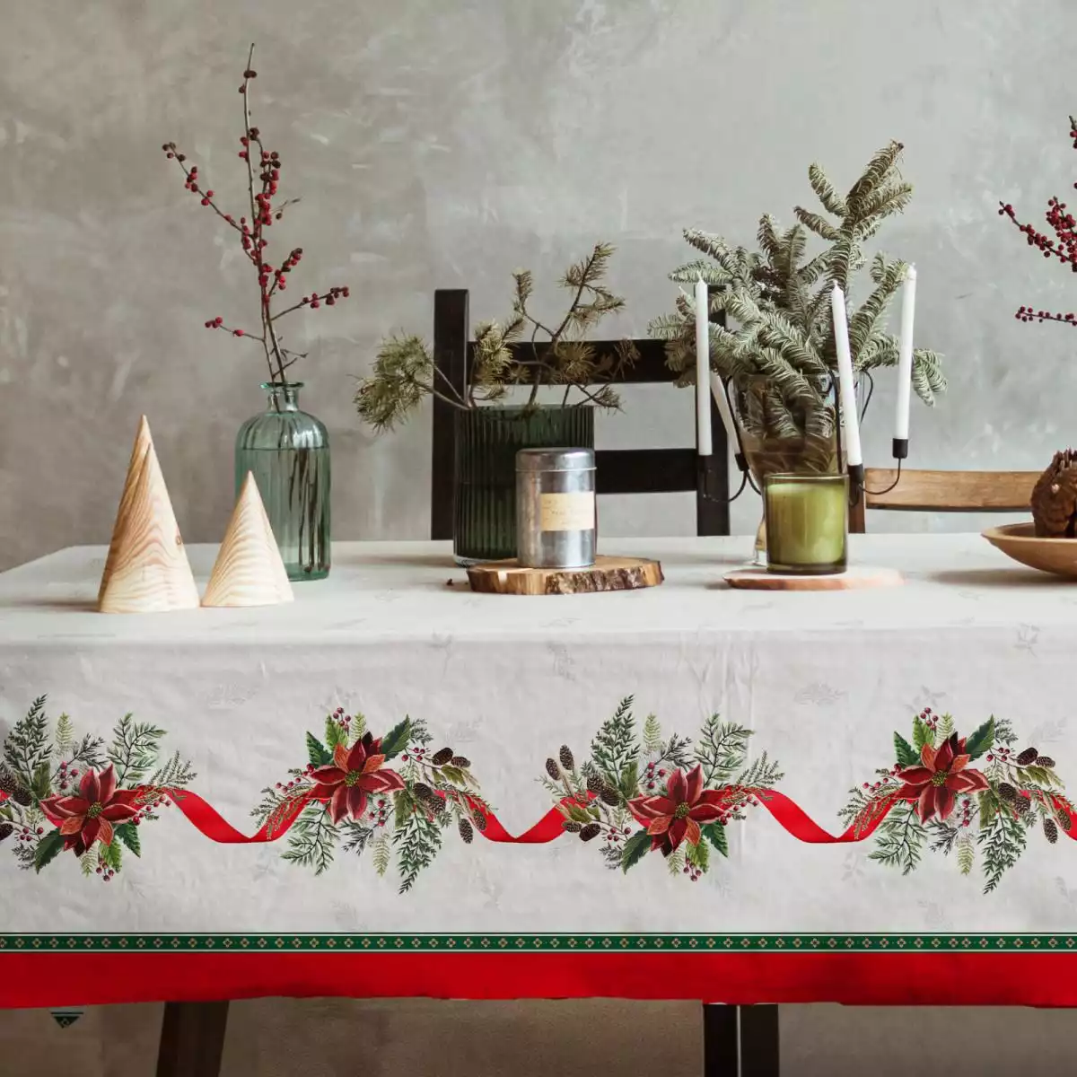 Скатерть 145*220 Vse DOMA, Рождественское утро